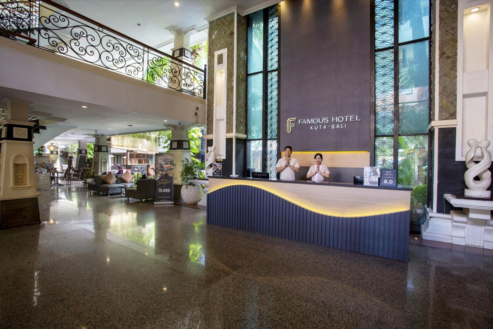 Famous Hotel Kuta Formerly Permata Kuta Hotel Exterior foto